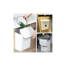 Lune - Sealed Indoor Kitchen Compost Bin with Lid for Food Waste, Small Kitchen Trash Can with Lid, Hanging Bin for Kitchen Cabinet Door or Under