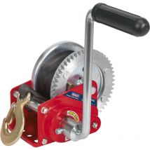 Sealey GWW1200B Geared Hand Winch with Brake & Webbing 540kg Capacity