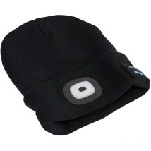 LED185W Rechargeable usb Beanie Hat with Wireless Headphones 1W smd led - Sealey