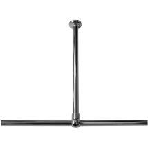 Sealskin Seallux Supporto A Soffitto, Acciaio Inox, Cromato, 60 X 2.8 X 2.8 Cm
