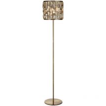 Bijou Stehlampe aus antikem Messing, Champagnerglas - Searchlight