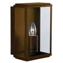 BoxUtomhus Vägg- & Verandalampa 1 Ljus Rect Rostbrun IP44 - Searchlight