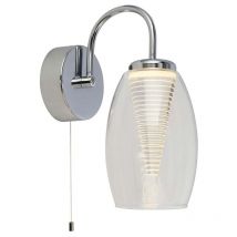 Cyclone 1 Light Wandleuchte, Klarglas 3000K - Searchlight