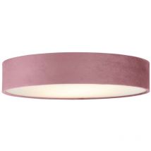 Deckenleuchte Wohnzimmerlampe Schlafzimmerleuchte weiß rund E27 Küche Samt rosa