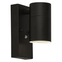 Applique Da Esterno Rochester Acciaio Nero Vetro Trasparente 1 Luce Gu10