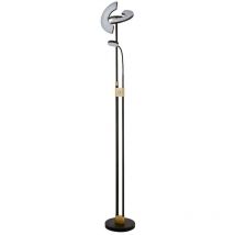 Gio Led Mother & Child Lampada da terra nera opaca e ottone satinato - Searchlight