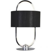 Madrid LED-Tischlampe, schwarzer Schirm 3000K - Searchlight