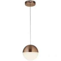 Lampadario Contemporaneo Marmi Acciaio Nero Rame Led 22W 4000K