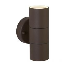 Searchlight - Metro Mur led extérieur et porche (GU10 led) 2 lumière brun rouille IP44