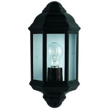 Searchlight - Outdoor - 1 Light Outdoor Flush Lantern Light Black IP44, E27