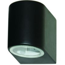 Searchlight Outdoor - Applique da esterno a 1 luce in alluminio pressofuso nero IP44, GU10