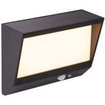 Searchlight Solar Aplique LED con sensor de movimiento PIR negro