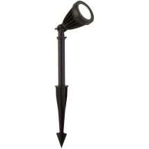 Außenstrahler Stecklampe Gartenlampe Erdspieß led Spot schwenkbar schwarz h 46cm