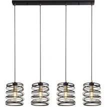 Searchlight - Spring4 ljusstångshänge, svart och guld