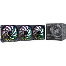 Seasonic - MagFlow argb (Schwarz, 3-Fan Kit) (MAGFLOW-ARGB-3)