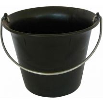 Mondelin - seau 11L noir plastique fond arrondi anse 6,8 341020