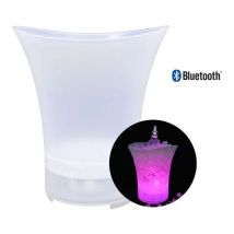 Seau à glace avec haut-parleur et éclairage led