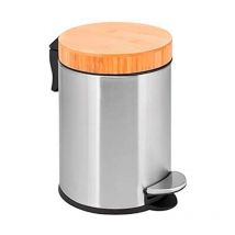 Seau à pédale inox/bambou 3 l
