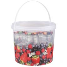 Seau avec verres de conservation 210 ml HI