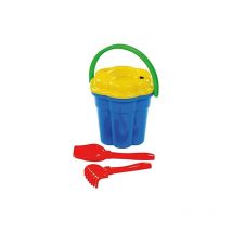 Seau bleu D.20 cm+ 3 acc Polesie POI9506WD01