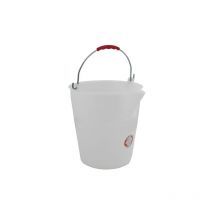 Seau commun avec bec en polypropyle'ne 12 lt avec anse pour le nettoyage a' usage domestique