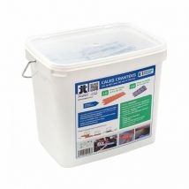 Jouplast - Seau de 50 cales crantées 90 mm et 30 cales crantées 170 mm