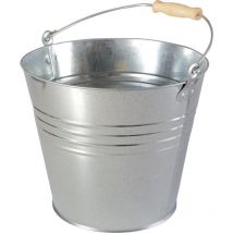 Seau tôle d'acier galvanisé 12l modèle léger 1 pcs
