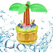Ersandy - Seau à Glace Gonflable en Cocotier,Refroidisseur de Palmier,Piscine Seau à Glace,Gonflable Conteneur Boissons,Seau à Glace Cocotier,Seau à