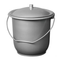 Seau Hygiénique Petit Modèle Gris 5 Litres