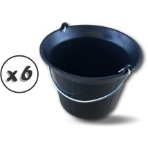 Kibros - Seau maçon Odogom 10L - Lot de 6 - Seau 11 litres