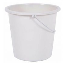 Seau de ménage rond 10 litres blanc ceruse EDA
