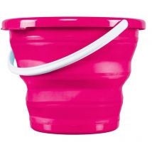 Seau pliable 10L, rose