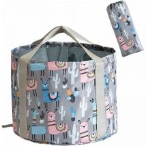 Seau Pliable Pour Tremper Les Pieds, Bain De Pieds De Voyage Portable,Bassine Pliable 26L Seau Pliable Bassine Pliante Bassin de Lavage Bac Pliable