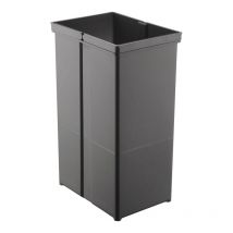 Seau pour poubelle avec double poignée - Contenance : 29 L - Décor : Anthracite - Hauteur : 460 mm - Largeur : 225 mm - Longueur : 304 mm - WESCO