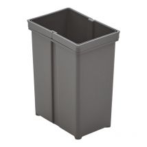 Seau pour poubelle avec double poignée - Contenance : 8 l - Décor : Anthracite - Hauteur : 295 mm - Largeur : 152 mm - Longueur : 225 mm Wesco