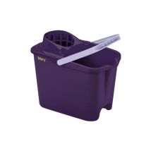 Seau rectangulaire 14L avec essoreur lilas - Mery