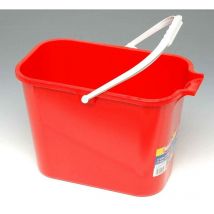Seau rectangulaire rouge mery 12 litres Thomas Les seaux