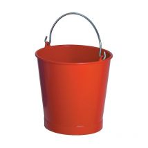 Seau rond en plastique rouge diamètre 280 mm, 10 litres Gilac