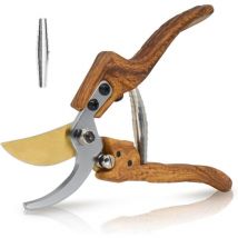 Sécateur de Jardin, Ciseaux de Jardin, Outillage Jardinage, Cisaille Antidérapants de Jardin avec Poignée Verrouillable