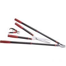 Kit sécateur télescopique, taille haie et sécateur à main