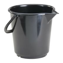 Secchio 17,0l polietilene ad alta densità manico in plastica nera D.330mm H.315mm HÜNERSDORFF
