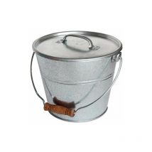 Secchio con coperchio per cenere o compost granulare