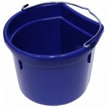 Secchio da parete con manico in metallo robusta anti urto - Blu