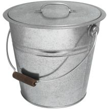 Secchio Con Coperchio In Acciaio Zincato Da 10 L - 040125 Guillouard