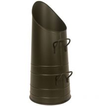 Secchio per cenere in metallo nero