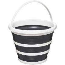 Secchio pieghevole 10l bianco grigio - 5 Five