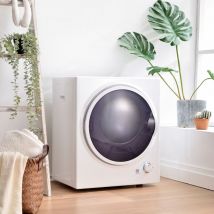Sèche-linge à condensation,Mini Sèche,linge à évacuation,2.5 kg,Compact 850 W,Connecté,environ 49,5 x 41,5 x 58,8cm - Blanc
