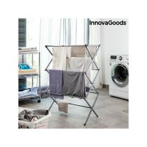 Innovagoods - Sèche-linge - Séchoir à Linge Métallique Pliable et Extensible avec 3 Hauteurs Cloxy (11 Barres)