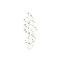 Matisère - Sèche-serviette eau chaude blanc de 422mm de haut et 711mm de large - 190 Watt - HEX422/711YPB