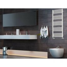 Otitec - Secador de toallas eléctrico blanco - sofia- 600 watt - 114 x 58,6 - Blanc